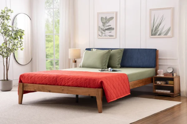 Solid Wood (Queen Bed )